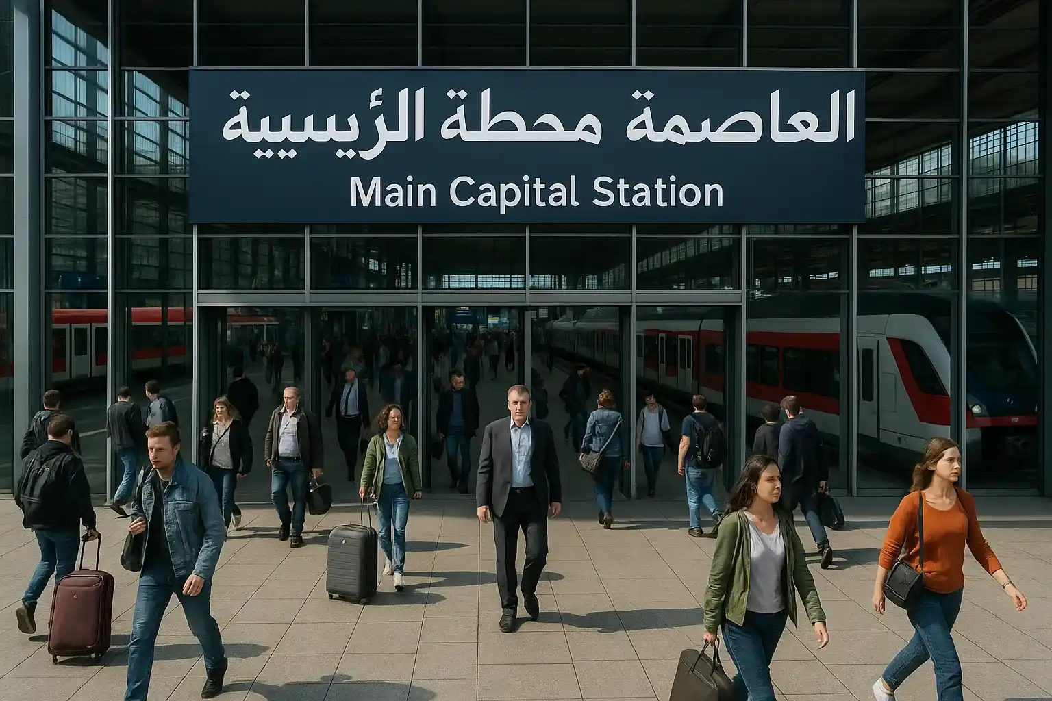 أين تقع محطة العاصمة الرئيسية؟