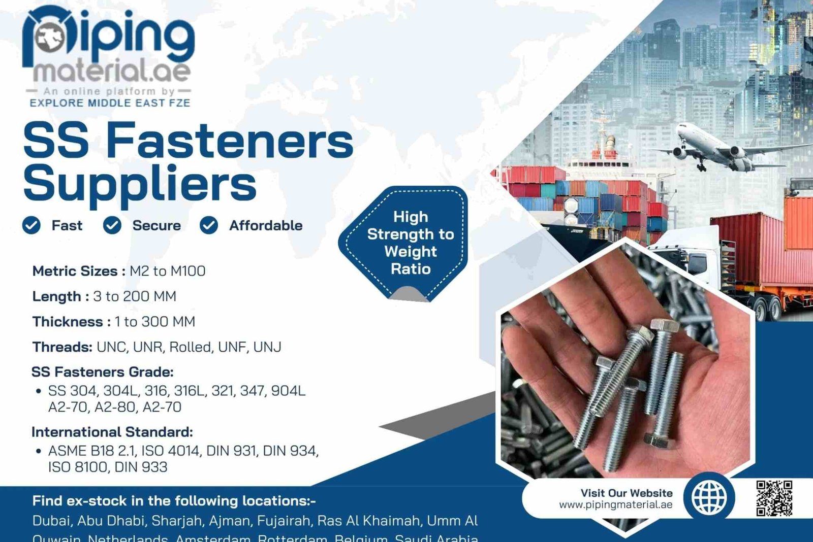 Top Uses of SS Fasteners in Industrial Applications