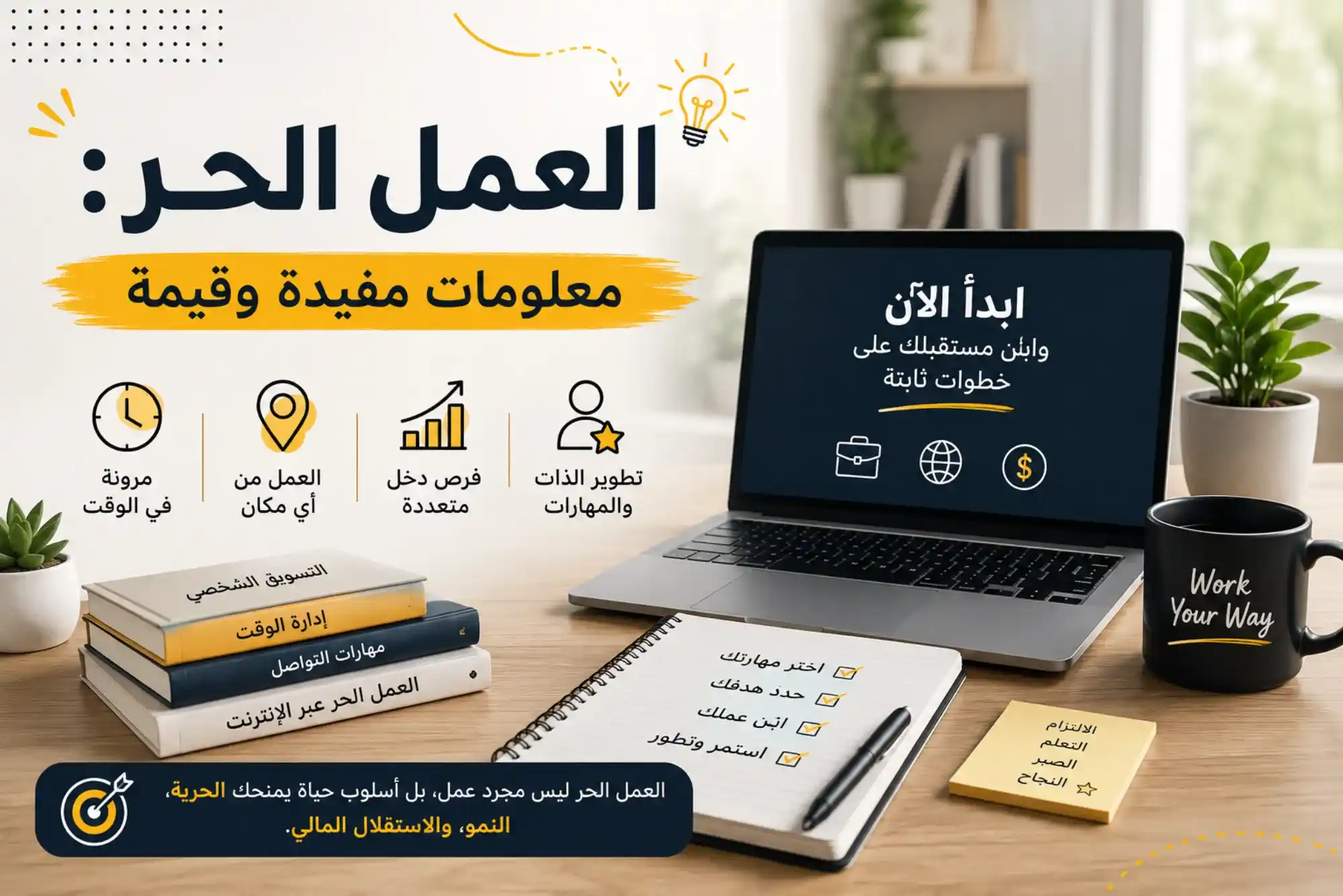 العمل الحر معلومات مفيدة وقيمة