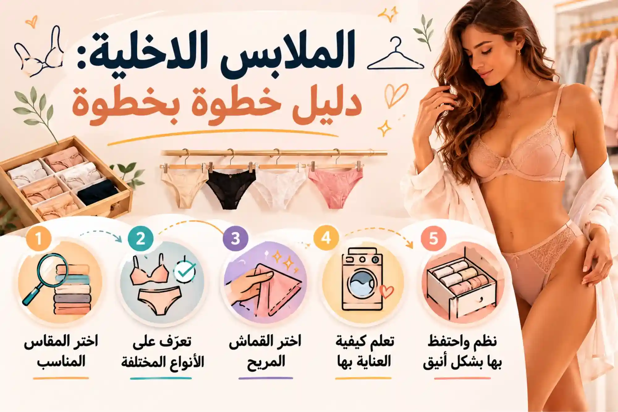 الملابس الداخلية دليل خطوة بخطوة