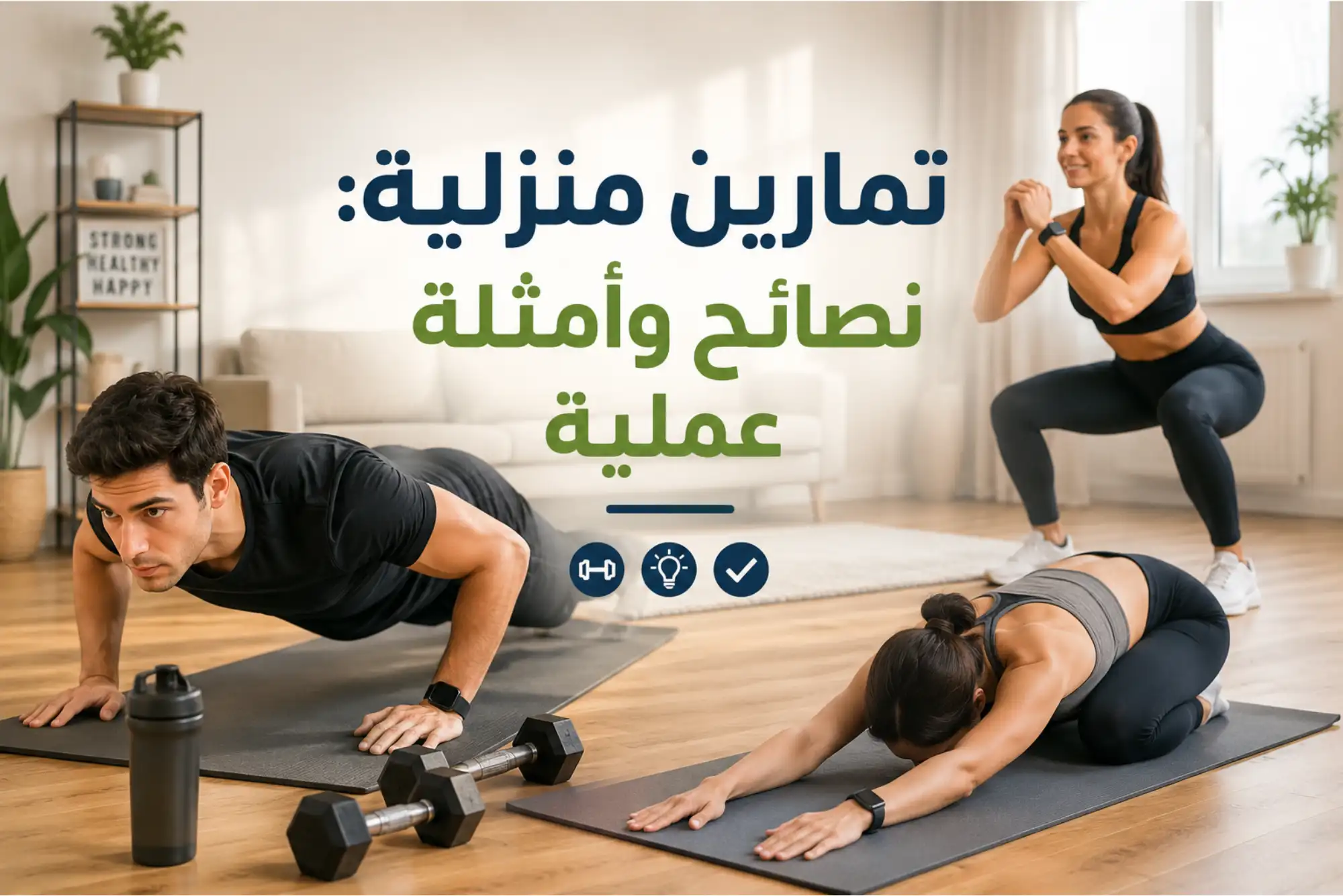 تمارين منزلية نصائح وأمثلة عملية